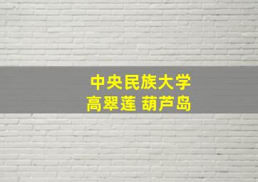 中央民族大学高翠莲 葫芦岛